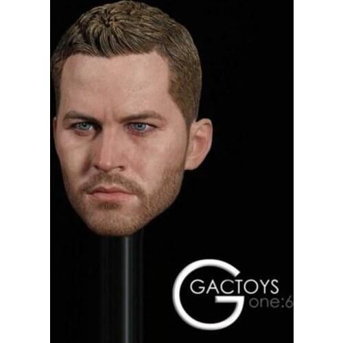 GACTOYS GC028 1/6 Scale Paul Walker Male Head Sculpt Carving Figure Model 12inches Figure Accessories