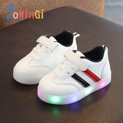 Size 21-30 Glowing Sneakers Kids Kids Shoes for Girls Waterproof Sport Shoes buty swiecace dla dzieci Children Casual Shoes