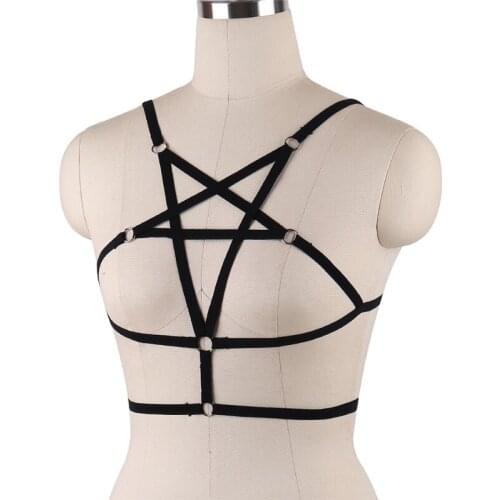 Soft Punk Body Harness Fetish Belt Bondage Harness Adjustable Sexy Lingerie Bra Low Price Women Pastel Goth Body Cage