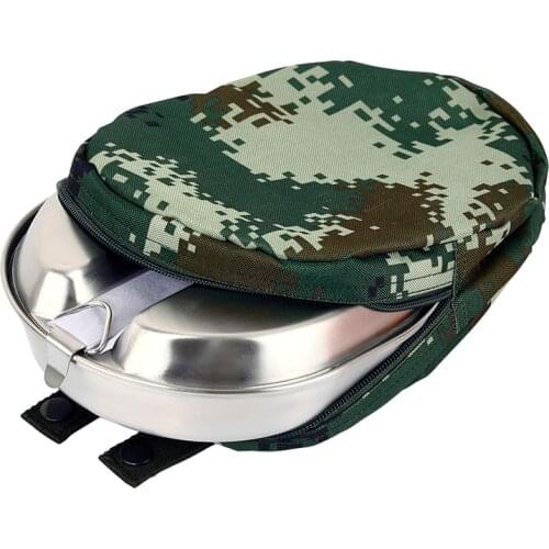 US Military Mess Kits G.I. Lunch Box Stainless Material Collection Outdoor Sports