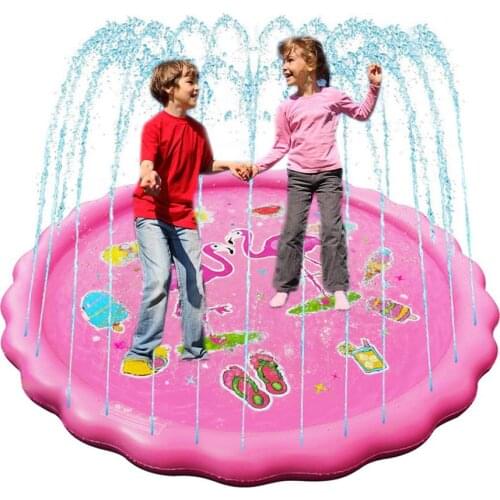 2020 New 170cm Kids Sprinkler Pad Mat Children Outdoor Summer Water Splash Play Mat Lawn Inflatable Sprinkler Cushion Toy