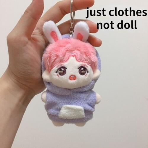 2021 New arrival Handmade idol Dolls Clothes Sweater 10cm Plush Doll Body Toy Clothes Outfit Cosplay Props Birthday Gift