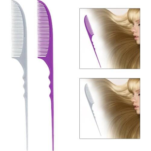 Hairdresser Rat Tail Pintail Comb Fine-tooth Sectioning Hair Styling Comb Anti-Static Hair Comb Hairstyling Rat Tail Hairbrush