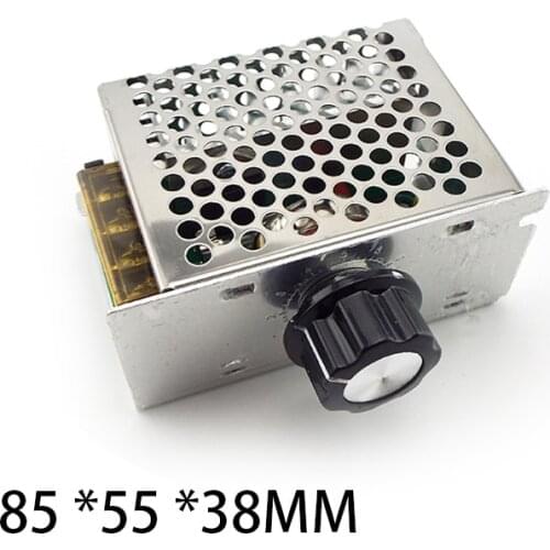 4000W 220V AC SCR Voltage Regulator Dimmer Electric Motor Speed Controller Volt Thermostat Regulator Electron