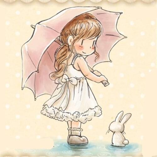 Rubber Silicone Clear Stamps For Scrapbooking Tampons Transparents Seal Background Stamp Card Making Diy Girl