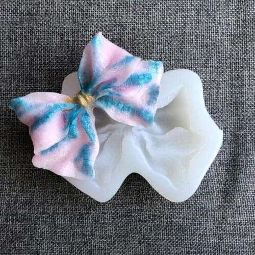 Big Ribbon silicone mold DIY fondant cake, plaster pottery clay aromatherapy wax piece, epoxy resin jewelry mold, baking mold