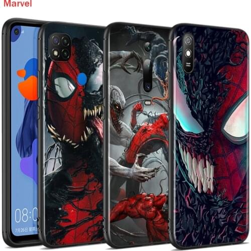 Silicone Cover Spiderman And Venom For Xiaomi Redmi 9T 9 9C 9A 9AT 9i 8 8A 7 6 Pro 7A 6A 5 5A 4X Plus Phone Case