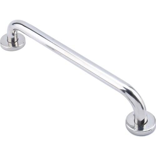 Heavy Duty Stainless Steel Chromed Single Towel Rail Bathroom Disability Handle Hand Rail Grab Safety Bar Non-Slip 40x10x4cm