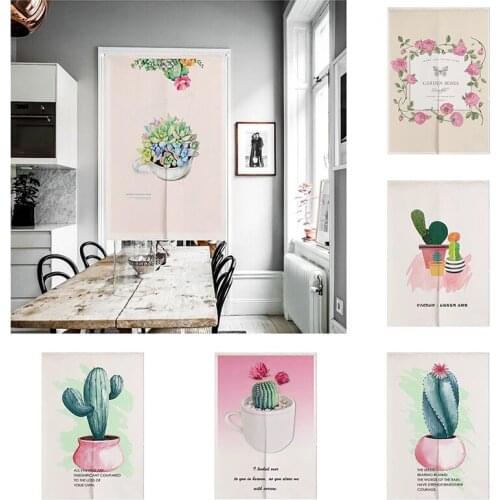 Fabric Door Curtain Bedroom Kitchen Half Panel Curtain Home Decoration Blackout Curtain Doorway Hanging Curtain Door Curtain