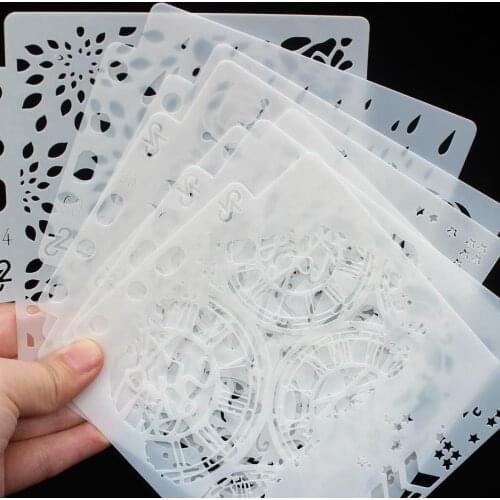 KSCRAFT 7pcs/set Layering Stencils for DIY Scrapbooking/photo album Decorative Embossing DIY Paper Cards Crafts