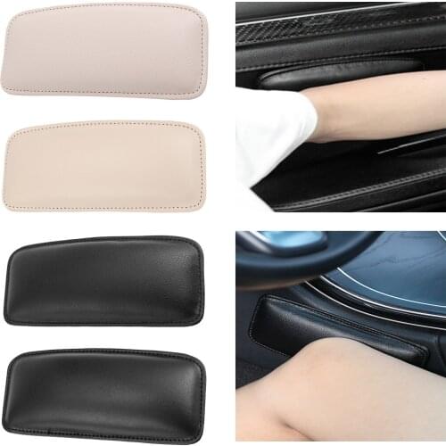 Auto Universal Armrest Cushion Leg Pad Leather Seat Support for Long Driving Body Interior Accessories