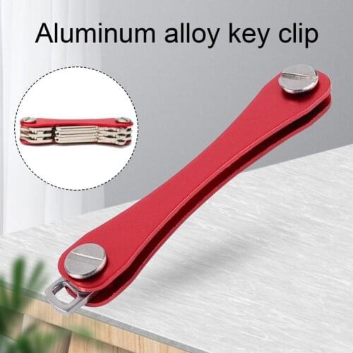 Key Clip DIY Rotating Storage Aluminium alloy Anti-shock Key Holder Clip for Men