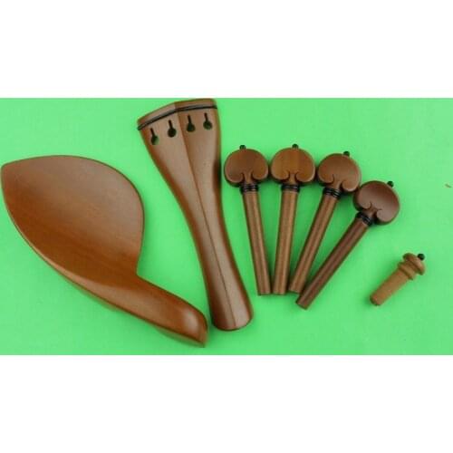 1 set new high quality jujube wood violin parts 4/4, Violin accessories