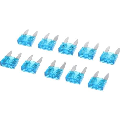 10 Pieces Mini 15A Blade Fuse Blue For Auto Car Truck Replacement