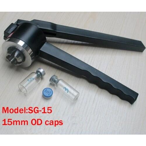 15mm OD penicillin bottle capper, Antibiotics bottle Manual Crimper ,Rolling cover clamp,infusion bottle sealing capping machine