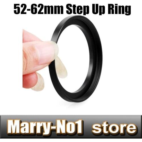 2pcs Black Step Up Filter Ring Lens Ring 52mm to 62mm 52mm -62mm 52-62mm