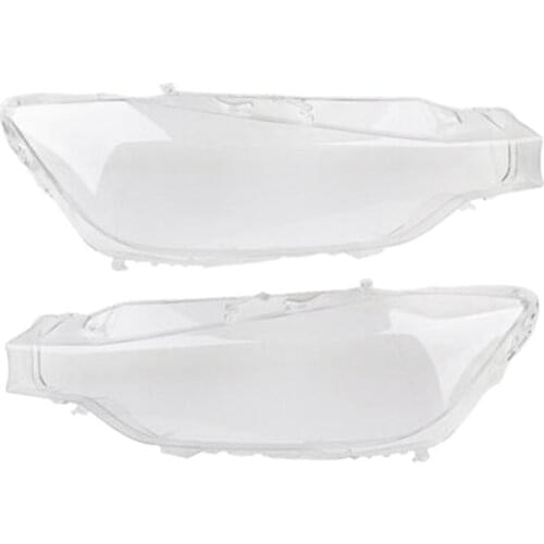 2x Car Headlight Glass Headlight Lens Shell Cover for BMW F30 F31 3 Series 2013 2014 2015 2016 Left & Right