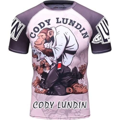 2021 Cosplay Anime characte Compression Men Short Sleeve Rashguard Gym MMA Clothing Digital Printing Tops