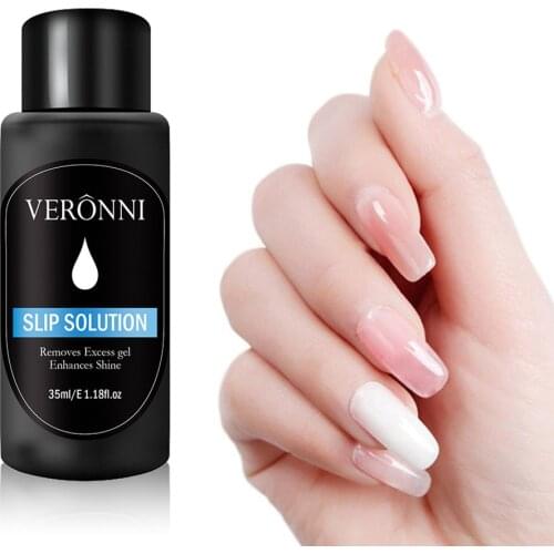 35ml Slip Solution Ply nail gel Permanent Liquid Odorless Alcohol Clear Acrylic Liquid For Nail Extension nail art tools #E