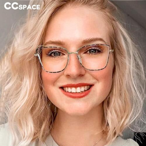 53199 Cat Eye Retro Anti Blue Light Glasses Frames Optical Women Fashion Computer Eyeglasses