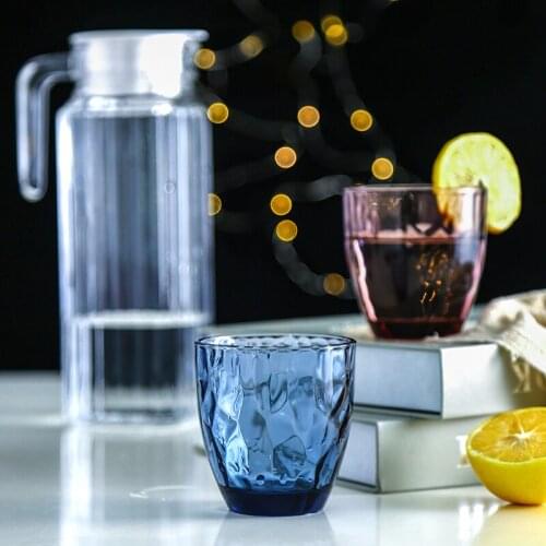 6 pcs set vintage Multicolour wine glass Handmade Colorful Water cup Beer Glass red Wine Cup Creative Wine Glasses Whiskey cup