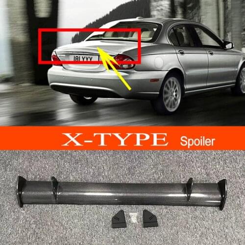 X-type Real Carbon Fiber GT-style Car-styling Sporty Rear Trunk Wing Spoiler for Jaguar X-type Sedan