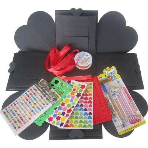 Sulalin Explosion Boxes Paper Diy Surprise Love Explosion Box Gift Explosion Accessories Present Box Giftbox Photo Album