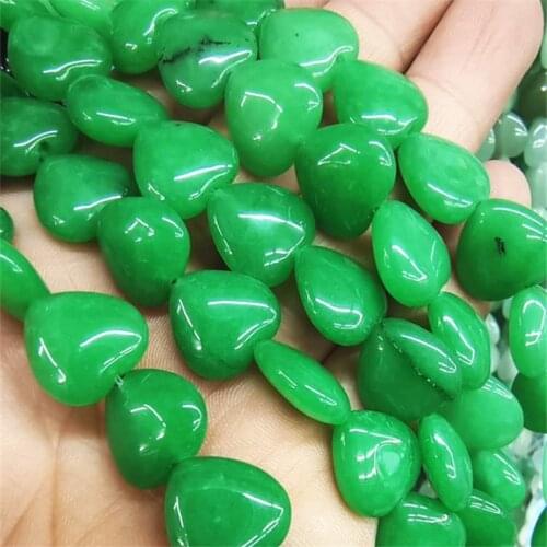 28pcs natural semi precious stone heart shape of beads accessories size 14mm turquoisee rose quartza black onyx opal sodalite