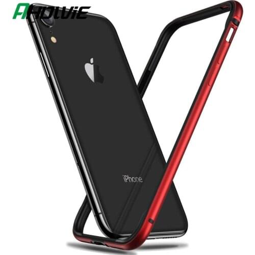 Bumper Case For iPhone 11 Pro Max X XS XR Coque Shockproof Aluminum Frame Cover For iPhone 6 6s 7 8 Plus Protective Border funda
