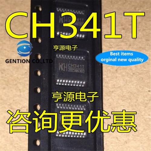 10Pcs CH341 CH341T SSOP-20 USB serial port chip in stock 100% new and original