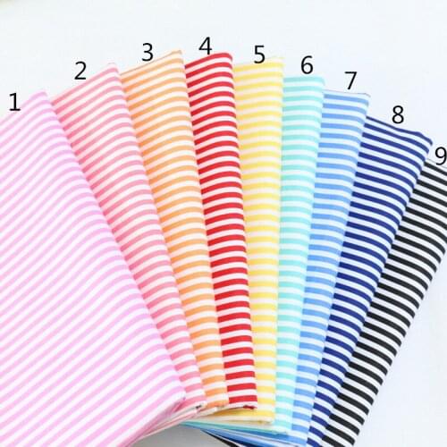160CM*50CM color strip cartoon cotton fabric sewing baby cloth infant linens bedding quilting tecidos patchwork sewing tissue