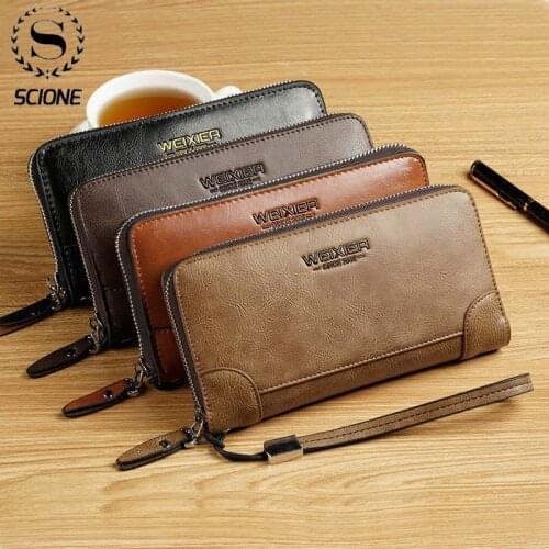 Summer long Small Wallet Mens Card bag Single Zipper Leisure Multi-functionType multi-layer Clutch Bag Coin Purse Coin Bag