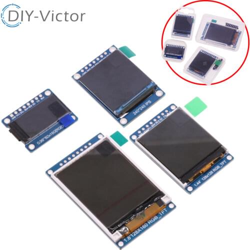 IPS 0.96 1.44 1.8 inch 8PIN 1.3 inch 7PIN SPI HD 65K Full Color TFT Display LCD Module ST7735 ST7789 Drive For Arduino 51 STM32