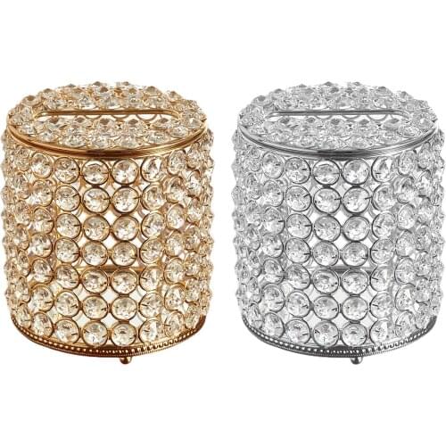 Roll Paper Tissue Box Round Napkin Holder for Hotel Office Home Car