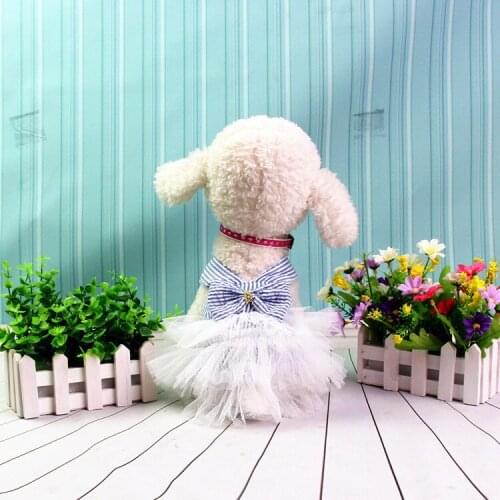 Summer Dress for Dog Pets Dog Clothes Chihuahua Wedding Dress Skirt Puppy Clothing Spring Dresses for Dogs Jean Pet Clothes XS-L