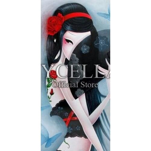 Cartoon Girl 5D DIY Diamond Painting Princess Portrait Diamond Mosaic Full Round Rhinestone Cross Stitch Needlework Christmas