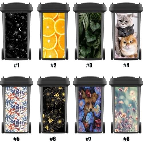 Rubbish Bin Sticker Wallpaper mural Wall Stickers Wall Print Decal Modern Rose Wall Sticker Home Art Kitchen Accessorry Decals