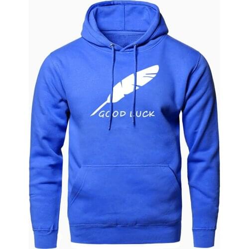 Men 2020 spring autumn clothes solid color fleece handsome high quality sweatshirts hip hop feather print hooded trend hoodies