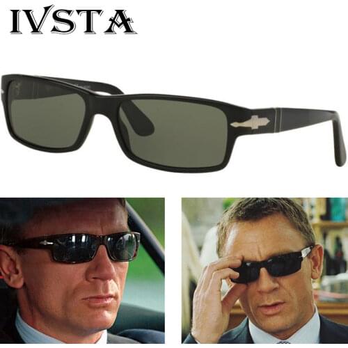 IVSTA Polarized Sunglasses Men Square Glasses Trendy Driving Mission Impossible4 Tom Cruise James Bond Luxury Brand Designer Hot