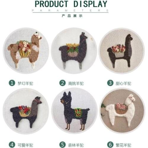 15x15cm Cartoon European embroidery kit simple three-dimensional embroidery Ribbon kit embroidery needlework