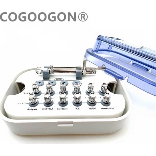 1 whole set Dental Implant Restoration tool kit Dental Universal Implant Torque Screwdrivers Wrench