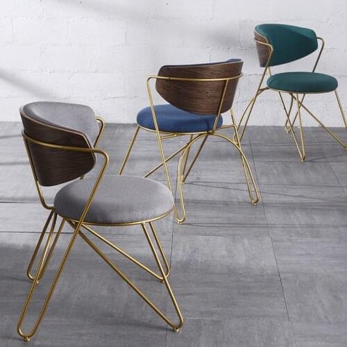 Dining chair, milk tea, dessert shop, modern simple makeup, armchair, discussion of leisure table and chair combination