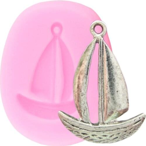 Sailboat Cupcake Topper Fondant Cake Decorating Tools Cake Border Silicone Mold Baby Birthday Candy Polymer Clay Chocolate Molds