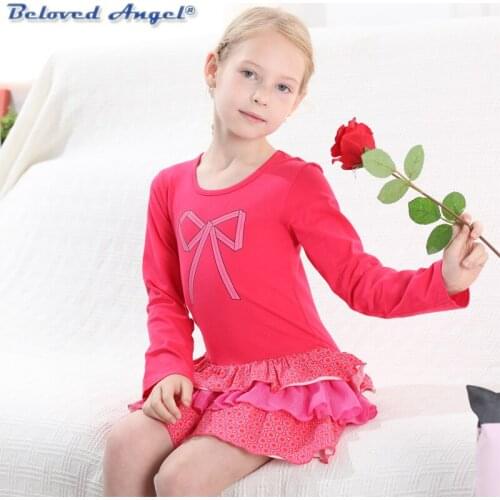 Long Sleeve Girls Dress Christmas Kids Dress For Girl Autumn Toddler Vestidos Fille Robe BabyTutu Princess Children Dress 3-8Y