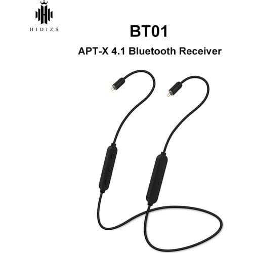 HIDIZS BT01 APT-X HiFi Audio 4.1 Bluetooth Receiver Portable Premium Bluetooth cable with 2pin/0.78mm made for MS4 MS1