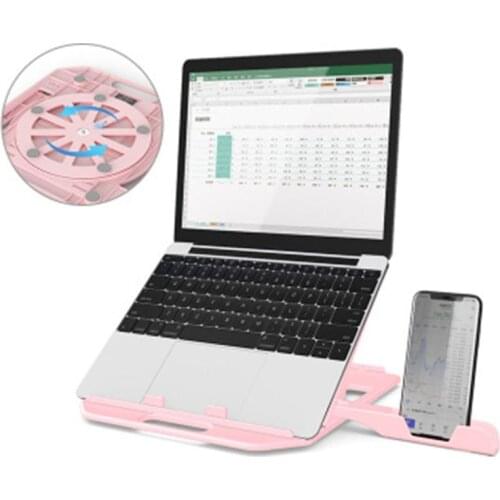 Adjustable Laptop Stand 360 Degree Rotary Bottom Notebook Cooling Pad Bracket