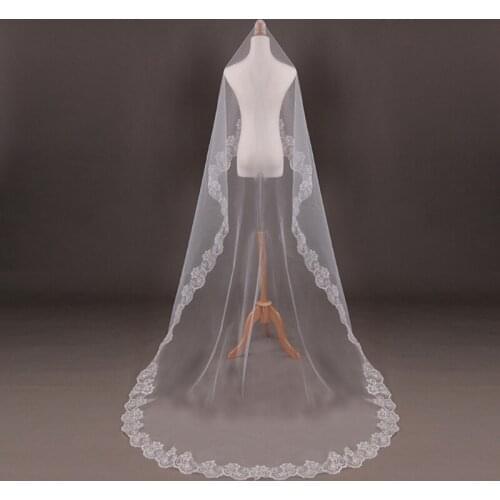 Wedding Bridal 2 Meters 3 Meters Long One Layer Veil Elegant Wedding Accessories