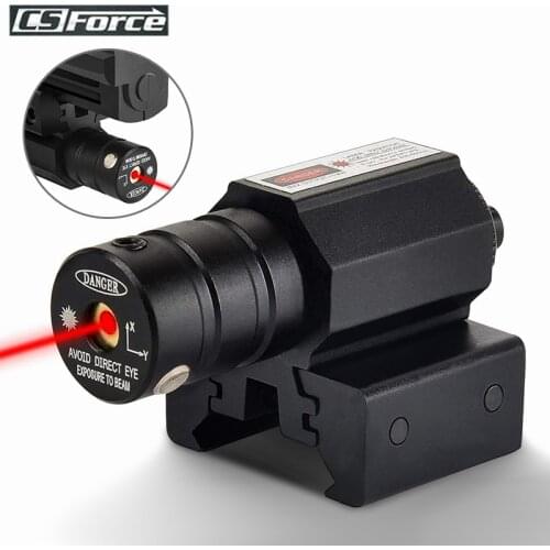 Tactical Red Dot Laser Sight Scope with Adjustable 11mm 20mm Picatinny Rail Mount Rifle Pistol Airsoft Hunting Gun Accessories