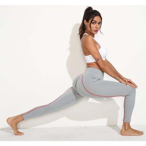 Women Fashion All-match Sweat-Absorbent Slim-Fit Hip Anti-Wrinkle Sports Gym Running Fitness Yoga Pants