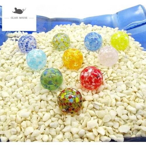 NEW 10pcs/lot 16mm Children glass marbles Vase aquarium decoration ball unique handmade glass ball marbles ornament mixed design